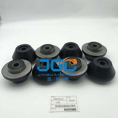 Pemasangan Mesin Sistem Mesin Bagian Pemasangan Karet bantal kaki Bumper Untuk PC120-6 4D120 PC138US Excavato