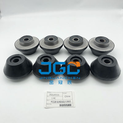 Pemasangan Mesin Sistem Mesin Bagian Pemasangan Karet bantal kaki Bumper Untuk PC120-6 4D120 PC138US Excavato