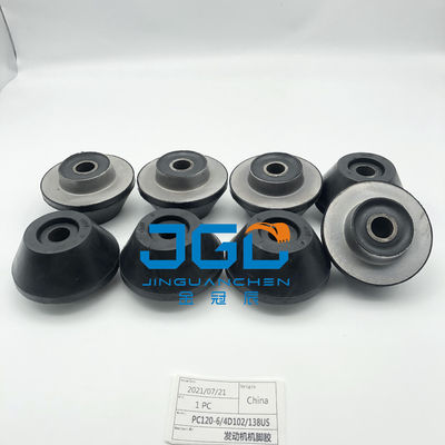 Pemasangan Mesin Sistem Mesin Bagian Pemasangan Karet bantal kaki Bumper Untuk PC120-6 4D120 PC138US Excavato