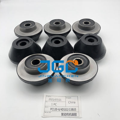 Pemasangan Mesin Sistem Mesin Bagian Pemasangan Karet bantal kaki Bumper Untuk PC120-6 4D120 PC138US Excavato