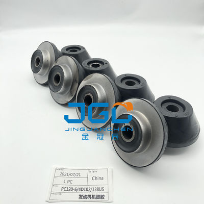 Pemasangan Mesin Sistem Mesin Bagian Pemasangan Karet bantal kaki Bumper Untuk PC120-6 4D120 PC138US Excavato