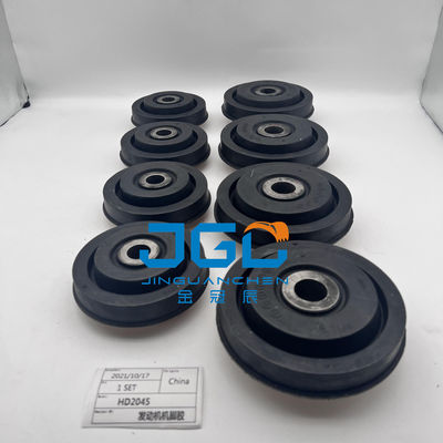 Bagian Sistem Mesin Pemasangan Karet Cushion Kaki Bumper Untuk Bagian Excavator HD2045
