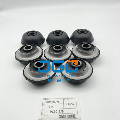 Excavator PC60-5-6 Diesel Engine Support Cushion Untuk Mesin Cushion