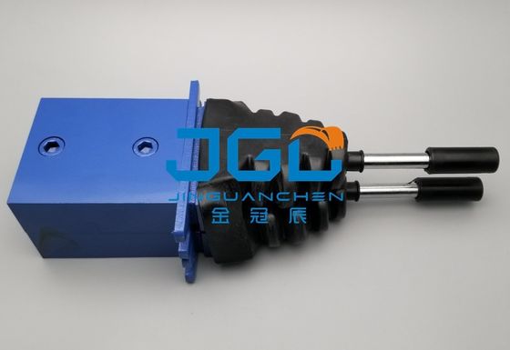 Excavator Bagian Cadangan Hidraulik Remote Control Joystick Pilot Handle Valve Controller Untuk Double Dozer Blade