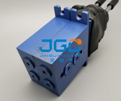 Excavator Bagian Cadangan Hidraulik Remote Control Joystick Pilot Handle Valve Controller Untuk Double Dozer Blade