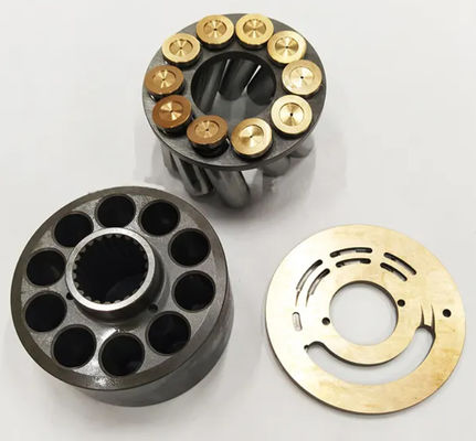 KX121-2 Bagian Cadangan Pompa Hidraulik Excavator Bagian Pompa Utama Psvd2-21 Plat Katup Piston Set Sepatu Plat