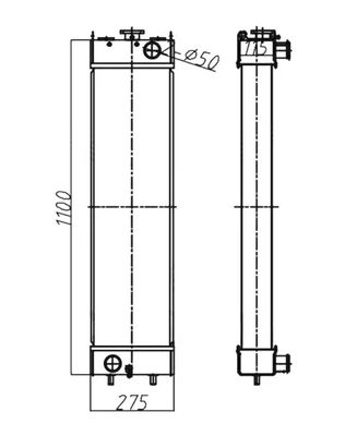 205-03-35151 Penggali hidraulik HB215 HB205 HB205-1 HB215-1 Radiator
