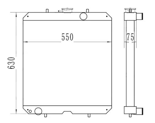 PC56 PC56-7 PC78US-6 PC78MR-6 Radiator Excavator 21W-03-41110 21W-03-41000