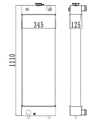 OEM Kualitas PC210-8 PC210LC-8 PC210-8K PC230-8K PC200-8 Radiator Excavator Up 20Y-03-41651