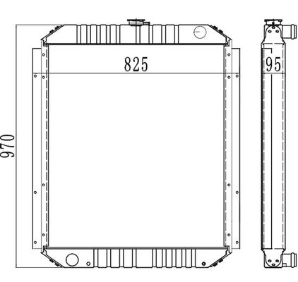 Radiator excavator PC200-6 PC210-6 PC200LC-6 PC210LC-6 20Y-03-21510