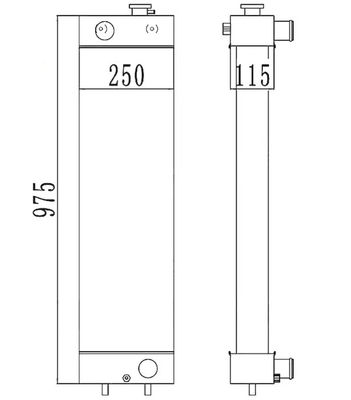 PC128-8 PC128-6 PC128US-2 PC138US-2 Radiator Excavator 22B-03-13110