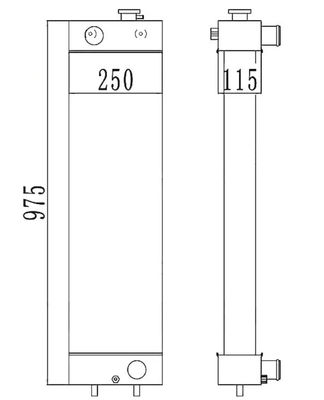 22B-03-13110 PC128-8 PC128-6 PC128US-2 PC138US-2 Radiator Penggali