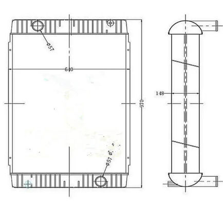 Radiator Kualitas Tinggi 11110705 EC240B EC290B Untuk Excavator