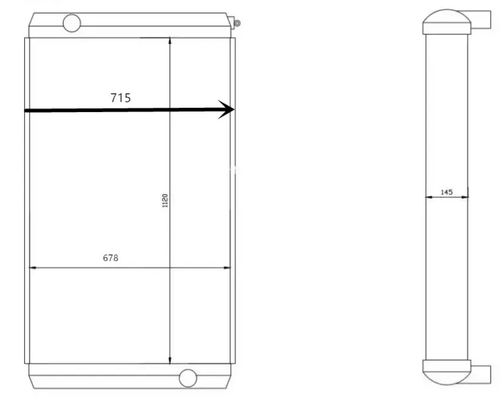 Radiator Aluminium Untuk Excavator L180F L50E L220E 11110637 11110685