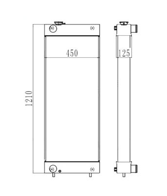 4429250 Excavator ZAX300-3 ZAX330-3H ZAX330-3F ZAX330-5G Radiator