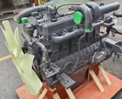 Doosan De12t Diesel Engine Assembly De12tis Excavator Engine Parts untuk Mesin Teknik