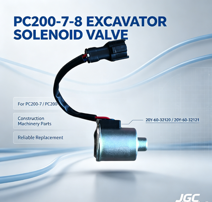 20Y-60-32120 20Y-60-32121 Suku Cadang Mesin Konstruksi Katup Solenoid Excavator PC200-7-8