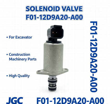 Katup Solenoid Berkualitas Tinggi F01-12D9A20-A00 Cocok untuk Suku Cadang Mesin Konstruksi Excavator