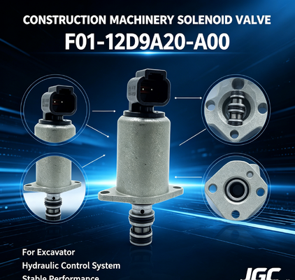 Katup Solenoid Berkualitas Tinggi F01-12D9A20-A00 Cocok untuk Suku Cadang Mesin Konstruksi Excavator