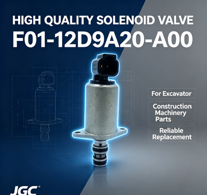 Katup Solenoid Berkualitas Tinggi F01-12D9A20-A00 Cocok untuk Suku Cadang Mesin Konstruksi Excavator