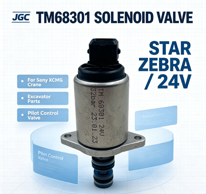 STAR ZEBRA TM68301 Bagian Excavator New Thomas Pilot Proporsional Solenoid Valve untuk Sany XCMG Crane 24V untuk Industri Ritel
