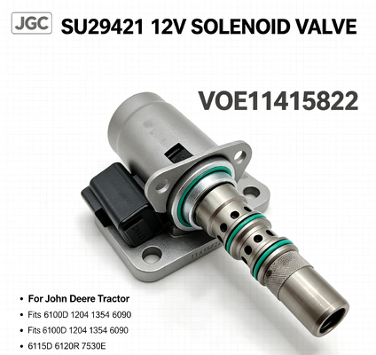 SU29421 VOE11415822 12V Solenoid Valve untuk traktor 6100D 1204 1354 6090 6115D 6120R 7530E Bagian mesin pertanian