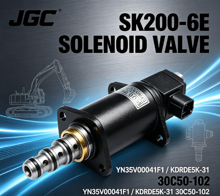 Katup Solenoid Excavator SK200-6E YN35V00041F1 KDRDE5K-31 30C50-102