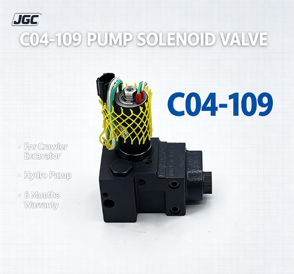 Harga Terbaik C04-109 Crawler Excavator Pump Solenoid Valve untuk untuk Pompa Hidro Mesin Konstruksi 6 Bulan Garansi