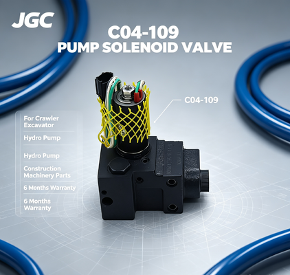 Harga Terbaik C04-109 Crawler Excavator Pump Solenoid Valve untuk untuk Pompa Hidro Mesin Konstruksi 6 Bulan Garansi
