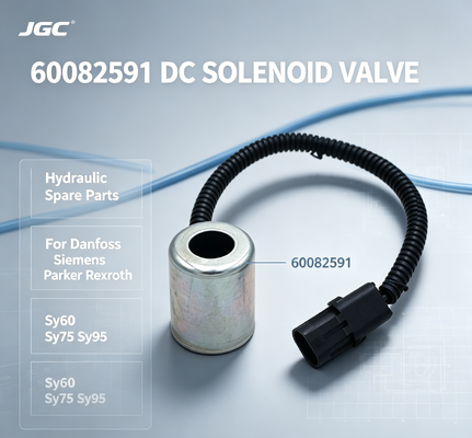 60082591 suku cadang hidrolik DC Solenoid katup untuk danfoss parker Rexroth Sy60 Sy75 Sy95