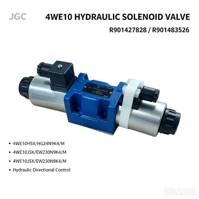 4WE10 Series R901427828 4WE10H5X/HG24N9K4/M R901483526 4WE10J5X/EW230N9K4/M Katup Arah Solenoid Hidrolik