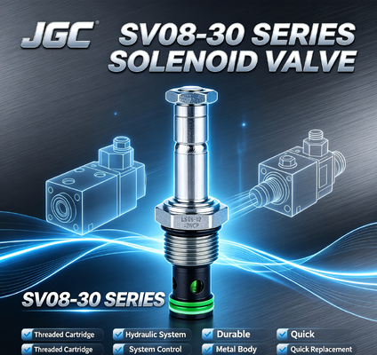 SV08-30 Seri Katup Solenoid Hidrolik Kartrid Berulir