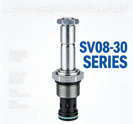SV08-30 Seri Katup Solenoid Hidrolik Kartrid Berulir