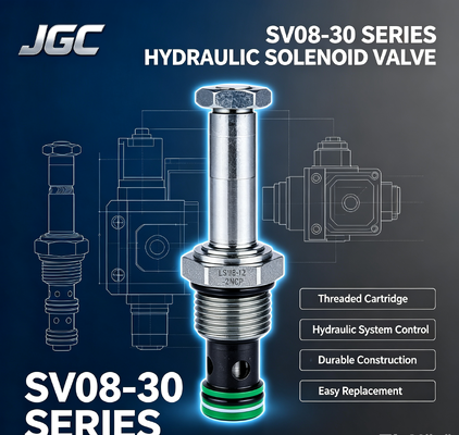 SV08-30 Seri Katup Solenoid Hidrolik Kartrid Berulir