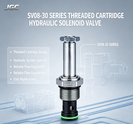SV08-30 Seri Katup Solenoid Hidrolik Kartrid Berulir