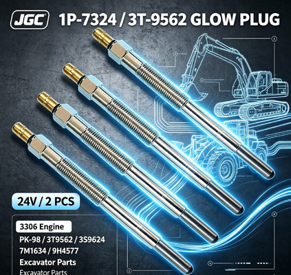 1P-7324 3T-9562 24V Glow Plug 2 PCS 3306 Mesin SONOCMP Diesel Glow Plug untuk PK-98 3T9562 3S9624 7M1634 9H4577 Bagian Excavator