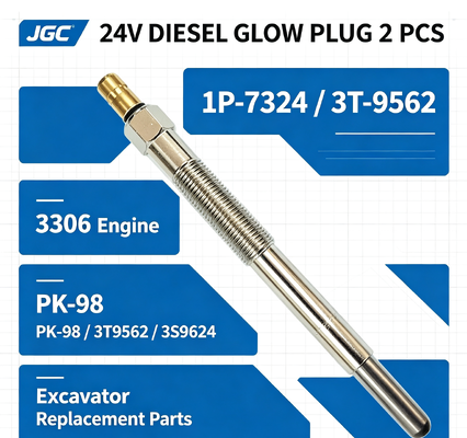 1P-7324 3T-9562 24V Glow Plug 2 PCS 3306 Mesin SONOCMP Diesel Glow Plug untuk PK-98 3T9562 3S9624 7M1634 9H4577 Bagian Excavator