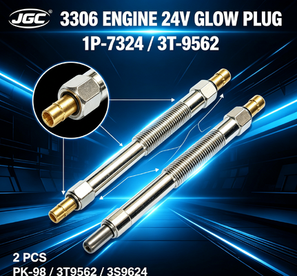 1P-7324 3T-9562 24V Glow Plug 2 PCS 3306 Mesin SONOCMP Diesel Glow Plug untuk PK-98 3T9562 3S9624 7M1634 9H4577 Bagian Excavator