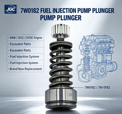 7W-0182  Suku Cadang Excavator Baru Pompa Injeksi Bahan Bakar Plunger Cocok untuk Mesin Excavator 3408 3412 3412C