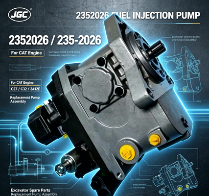 Suku Cadang Excavator 235-2026 Pompa Injeksi Bahan Bakar Hidraulik untuk Mesin CAT Caterpillar C27 C32 3412E