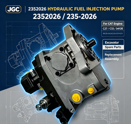 Suku Cadang Excavator 235-2026 Pompa Injeksi Bahan Bakar Hidraulik untuk Mesin CAT Caterpillar C27 C32 3412E