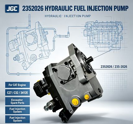 Suku Cadang Excavator 235-2026 Pompa Injeksi Bahan Bakar Hidraulik untuk Mesin CAT Caterpillar C27 C32 3412E