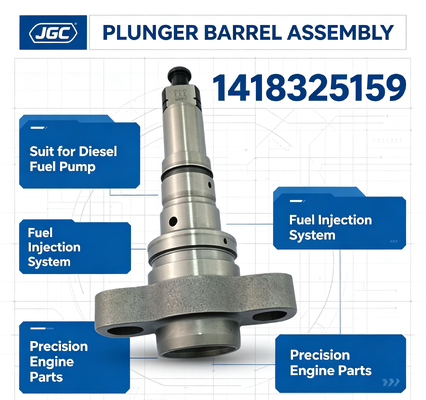 1418325159 Plunger Barrel Assembly Suit untuk pompa bahan bakar diesel