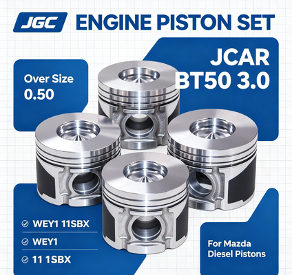 JCAR BT50 3.0 Over Size 0.50 WEY1 11SBX Set Piston Kit Liner Silinder Mazda Diesel Piston Set Mesin