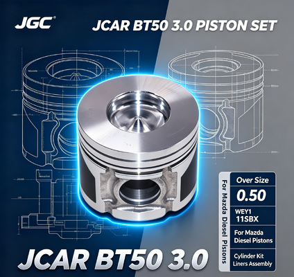 JCAR BT50 3.0 Over Size 0.50 WEY1 11SBX Set Piston Kit Liner Silinder Mazda Diesel Piston Set Mesin