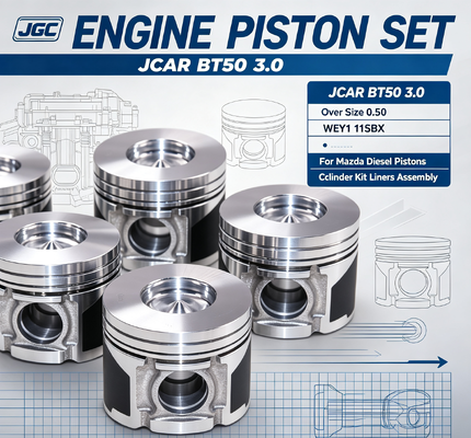 JCAR BT50 3.0 Over Size 0.50 WEY1 11SBX Set Piston Kit Liner Silinder Mazda Diesel Piston Set Mesin