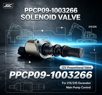 PPCP09-1003266 Katup Solenoid Proporsional Baja Berkekuatan Tinggi 12V untuk Pompa Utama Excavator 215/235