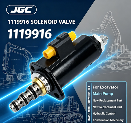 1119916 Katup Solenoid untuk Pompa Utama Excavator - Suku Cadang Pengganti Baru