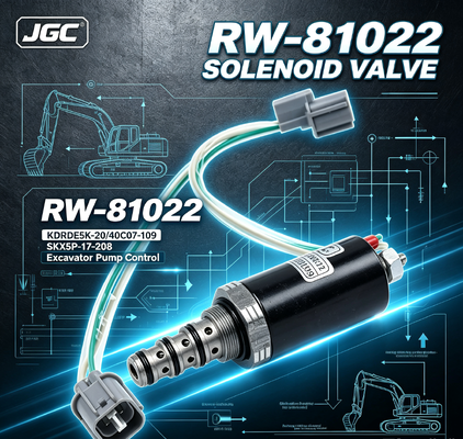 SKX5P-17-208 Suku Cadang Pompa Katup Solenoid RW-81022 "KDRDE5K-20/40C07-109 " untuk Suku Cadang Otomotif Excavator