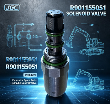 Suku Cadang Excavator R901155051 Katup Solenoid Excavator K9004227 R901155051